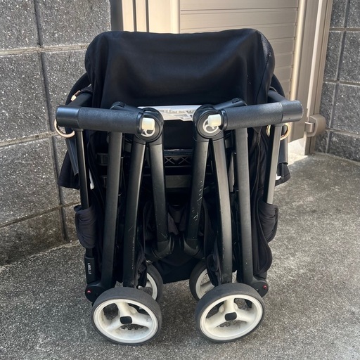 cybex ベビーカー ブラック& レインカバー付き