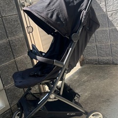 cybex ベビーカー ブラック& レインカバー付き