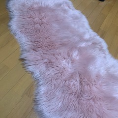縦長ふわふわマット ピンク