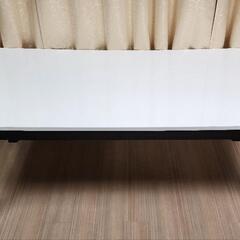 クリアホワイト　デスク　テーブル　ワイド