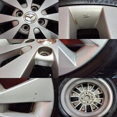 走行短め【AUTOBACS NorthTrek N5 155/65R14】【マツダ AZワゴン 純正ホイール 14インチ 4.5J4HPCD100+45】22年製　(KTO322)の画像