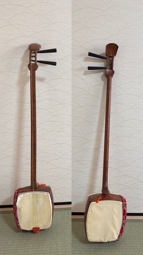 三味線2本 撥5本 三味線 バチ5本 ケース2 小物おまとめ 三味線