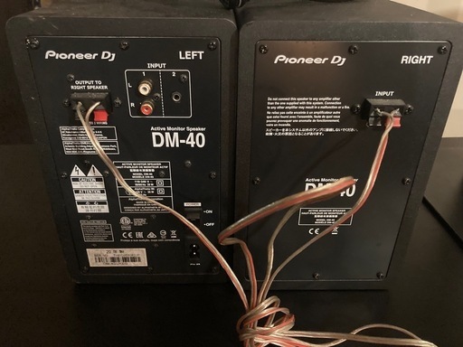モニタースピーカーpioneer dm-40とスピーカースタンドセット