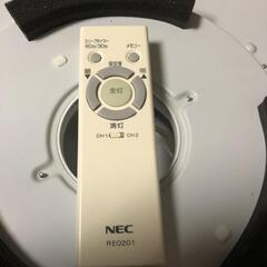 【松本市引き取り限定】NEC・LED照明器具（シーリングライト）の画像