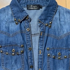 デニムロングシャツ