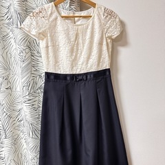 入学式卒園式卒業式3点セットクリームジャケットとクリームドレスの画像