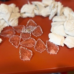 クリスタルガラスのパーツ50個を差し上げますの画像