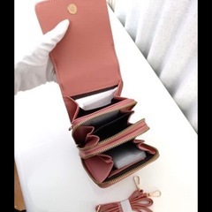 【激安&超お買得】紺スマホショルダーバッグの画像