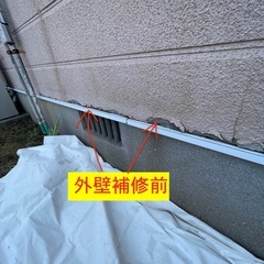 住宅の外壁〜この程度なら気にならないはずなんですけど・・でもなん...