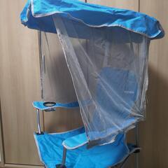 日よけ付きコンパクトチェア　ワイドの画像