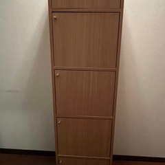 扉付き5段棚収納