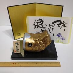 五月人形　鯉のぼり　ゴールド　金　端午の節句　こどもの日　こいのぼり　作舎窯の画像