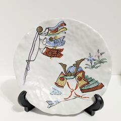 端午の節句　飾り皿　絵皿　こどもの日　こいのぼり　兜　五月人形　...