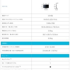 テレビ！【東芝REGZA23S8】の画像