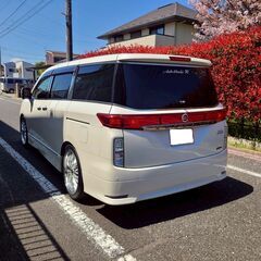 エルグランド　２５０ハイウェイスター　H23　車検8/1　走行137000ｋ　ＨＤＤナビ＆フリップダウンモニター　アラウンドビューカメラ　両側パワースライド　社外20AW　車高調　の画像