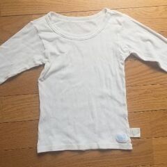 110cm  MIKI HOUSE 長袖インナー 白