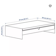 IKEA モニター台　白の画像