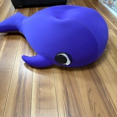 クジラ　ビーズクッション