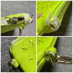 🌸500円商品✖️3つで1000円❗️ TRE STAR トレスター　 クラッチバッグ　蛍光　イエローの画像