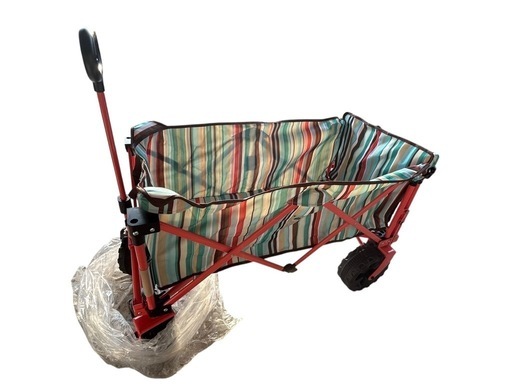 【新品級】logos ロゴス　キャリーワゴン　ストライプデザイン