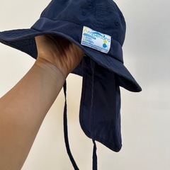 ベビー帽子ひよけつき　メッシュ通気性よし