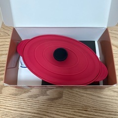 【新品未使用】メトレフランセ　オーバルスチーマー レッドの画像