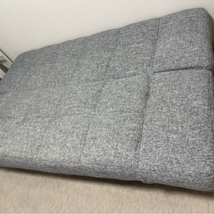 ニトリ ソファベッド　3人用 グレー 幅183×奥行100×高さ85cmの画像