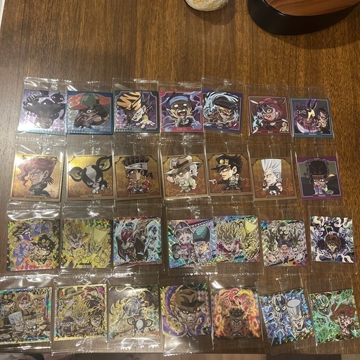 3弾 全28種 コンプ ジョジョの奇妙な冒険 ウエハース ジョジョの奇妙な冒険ウエハースシール3部全28種コンプリート品