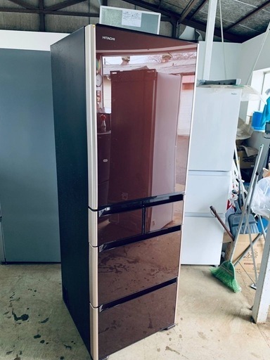 【3/30に発送！】日立 冷蔵庫 R-S4000G(XT)型 401L ブラウン 美品】大阪送料無料☆3か月保障付き☆冷蔵庫☆3ドア☆2016年☆日立☆R