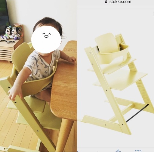 ストッケ　トリップトラップ【ベビーセット付き】