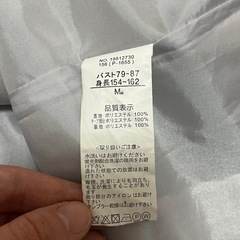 グレーチェック柄ワンピース Mサイズの画像