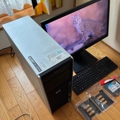HP-Z400ワークステーション水冷モデルディスプレイ、キーボー...