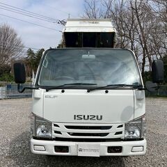 (弊社在庫管理番号:0645)H29年式 いすゞ　エルフ　ダンプ ３トン積載 フルフラットロー ４ナンバー  コボレーン 極東DD02-31　あおり高さ36ｃｍの画像
