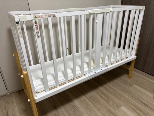 そいねーるlll（添い寝用ベッド/布団でも可/高さ調節可能/新生児〜6歳まで） ベッドにも布団にもつなげて添い寝ができるベビーベッド 「そいねーる