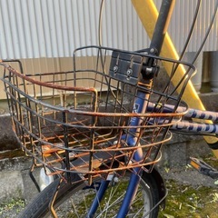 折りたたみ自転車　ブルーの画像