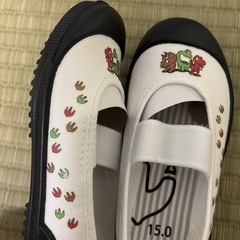 新品とほぼ新品　15.0cm ２足セット上履き　内靴　記名なし　室内履きの画像