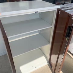 0028 木目調 キャビネット 事務用品