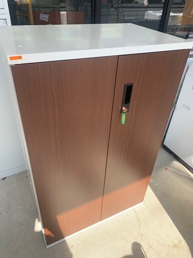 0028 木目調 キャビネット 事務用品