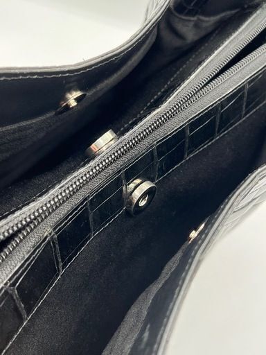 クロコダイル ブラック トートバッグ