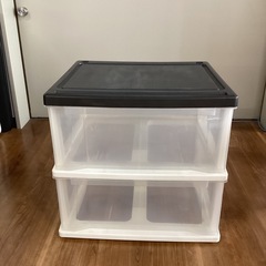 プラ衣装ケース【町田市再生家具】　0411