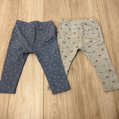 子供服　ユニクロ　レギンス　ズボン　80cmの画像