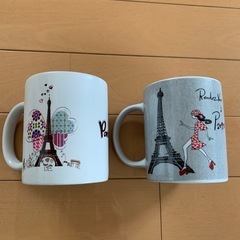マグカップ　2個　パリのおみやげ　食器　コップ の画像