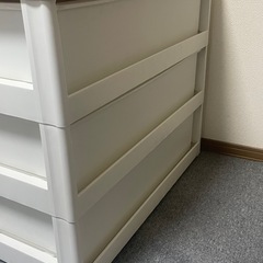 （取引完了しました）ウッドトップチェスト3段　引き出し収納　アイリスオーヤマ　の画像