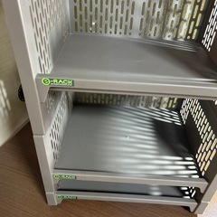 e-RACK 積み重ね 収納 コンテナ ブラウン 3段の画像