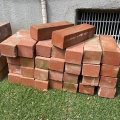 赤レンガ 半レンガ 30個の画像