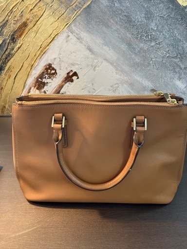 トリーバーチ　ハンドバック　美品　キャメル　購入証明あり