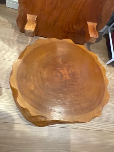 ケヤキ　一枚板のローテーブル