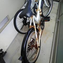 自転車2台の画像