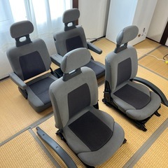 スバル／サンバー/KV3.KV4 フロント回転シート リアシートのセットの画像