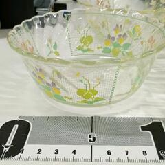 0411-200 ナルミクックマミー 花柄ガラスボール5枚セット